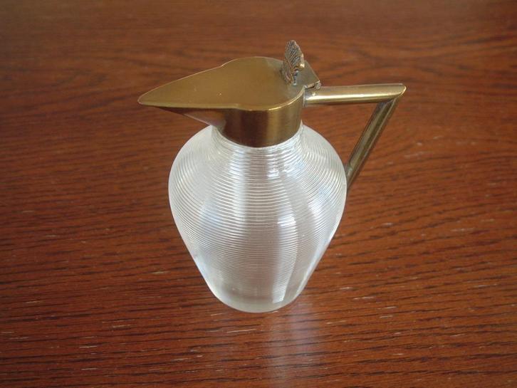 Gaaf mooi en bijzonder antiek melkkannetje Fries draadglas, Antiek en Kunst, Antiek | Glas en Kristal, Ophalen of Verzenden