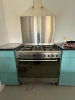 SMEG Gasfornuis met Oven - 90cm Breed, Ophalen, Gebruikt, Oven, Vrijstaand