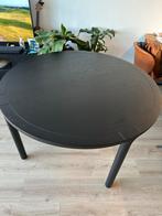 Zuiver zwarte eettafel Storm diameter 128/130cm, Huis en Inrichting, Tafels | Eettafels, Ophalen, 100 tot 150 cm, Rond, Zo goed als nieuw