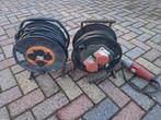 Haspel 220 en 380, Ophalen, Kabel of Snoer