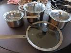 4-Delige Ikea pannenset "Hemkomst", Ophalen, Gebruikt, Pannenset, Rvs