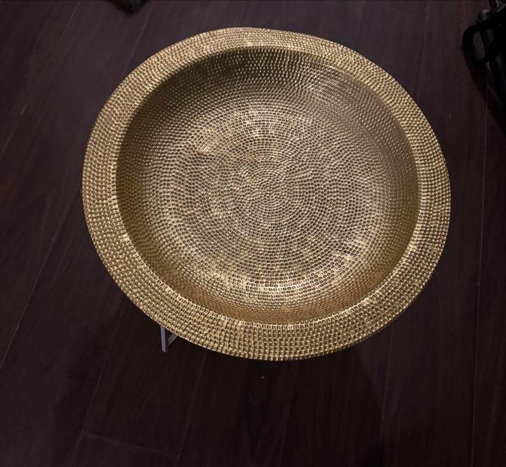 Ronde Schaal met Inklapbare Poten - 60x60cm, Huis en Inrichting, Woonaccessoires | Schalen en Manden, Zo goed als nieuw, Schaal