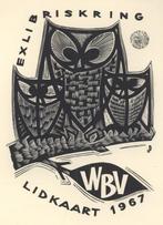 1099 Ex Libris België : Piet Janssens, 1967, Antiek en Kunst, Kunst | Etsen en Gravures, Verzenden