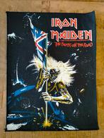 Iron Maiden The Beast 1982 vintage backpatch patch SUPER, Ophalen of Verzenden, Zo goed als nieuw, Kleding