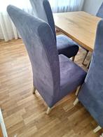 Komplete eethoek met 6 stoelen, Huis en Inrichting, Complete eetkamers, Ophalen of Verzenden, Gebruikt, Eikenhout zwaar, 4 tot 6 stoelen