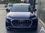 Audi Q3 45 TFSI e S-line|Sonos|led|camera|stoelverwarming, Auto's, Audi, Gebruikt, Parkeersensor, Blauw, Plug-in hybride