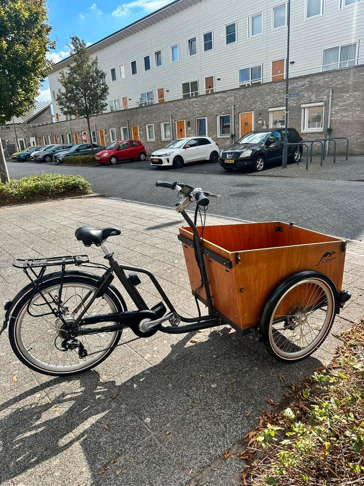 Cangoo driewiel bakfiets – defect, Fietsen en Brommers, Fietsen | Bakfietsen, Gebruikt, Overige merken, 2 kinderen, Elektrisch