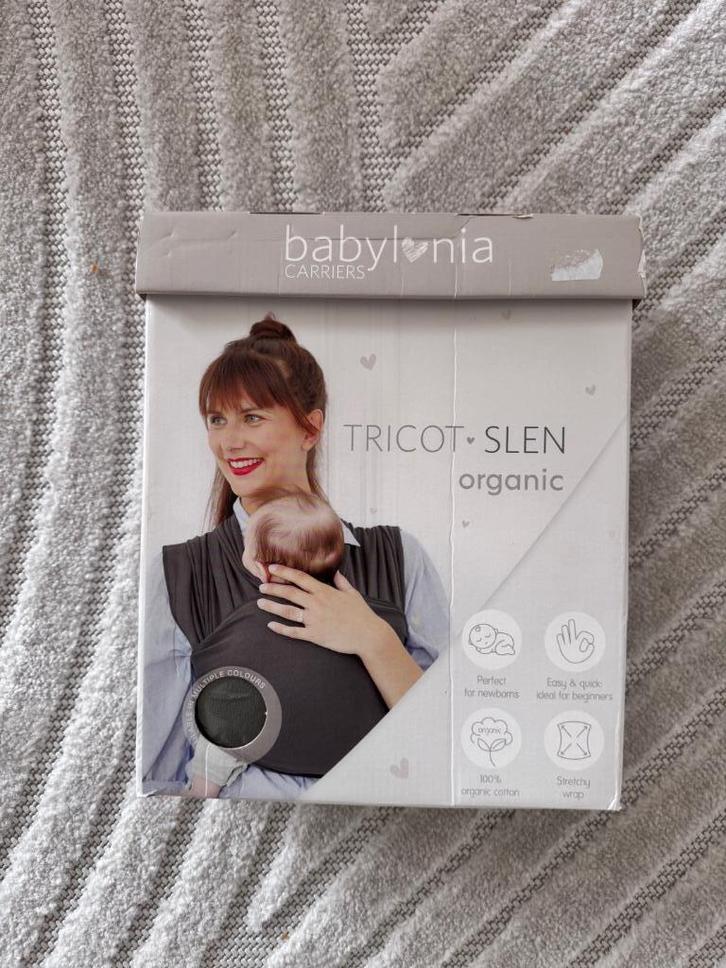 Babylonia Tricot Slen Organic draagdoek, Kinderen en Baby's, Babydragers en Draagdoeken, Nieuw, Draagdoek, Buik, Overige merken