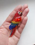 Papagaai broche GRATIS VERZENDING, Sieraden, Tassen en Uiterlijk, Broches, Ophalen, Nieuw, Zilver, Overige materialen