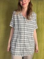 Vintage blouse - geruit - 90’s - jaren 90 - XL / 42, Hgv, Maat 42/44 (L), Ophalen of Verzenden, Vintage