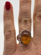 Z968 Prachtige zilveren Fischland ring maat 20,75, Sieraden, Tassen en Uiterlijk, Ophalen of Verzenden, Zilver, Ring, Met edelsteen