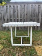 Divanolounge tuintafel + 4 grijze stoelen, Tuin en Terras, Tuintafels, Ophalen, Gebruikt, Vierkant