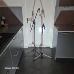 Microfoonstandaards - Set van 2, Muziek en Instrumenten, Standaards, Ophalen of Verzenden, Gebruikt, Instrumentstandaard, Keyboard of Synthesizer