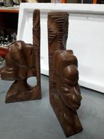 PRACHTIGE OUDE HOUTEN AFRIKAANSE BOEKENSTEUNEN I.Z.G.STAAT, Antiek en Kunst, Ophalen of Verzenden