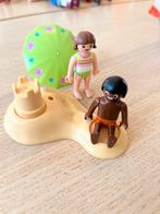 Playmobil kindjes met zandkasteel, Ophalen of Verzenden, Gebruikt, Los playmobil
