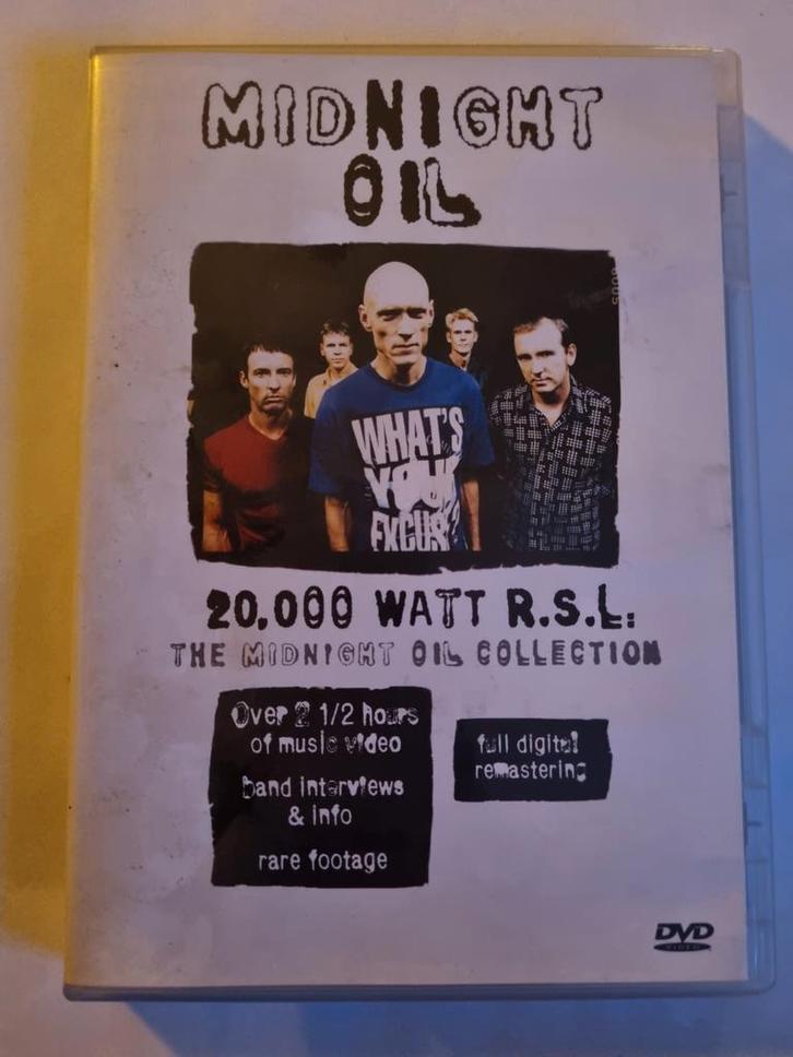 Midnight Oil - 20000 Watt Rsl, the collection. Muziekdvd, Cd's en Dvd's, Dvd's | Muziek en Concerten, Ophalen of Verzenden