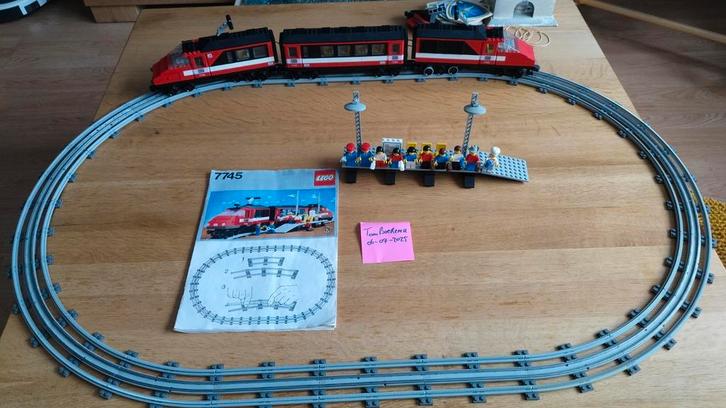 Lego 7745 12v trein, Kinderen en Baby's, Speelgoed | Duplo en Lego, Gebruikt, Lego, Complete set, Ophalen of Verzenden