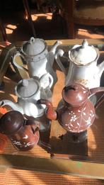 5 antieke koffiekannen, Ophalen of Verzenden