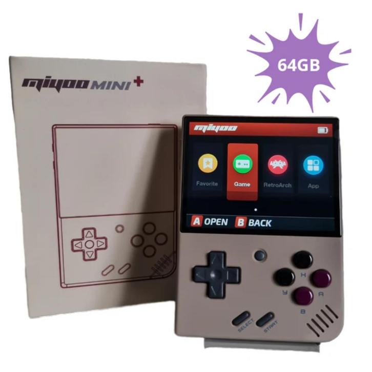 Miyoo Mini Plus V3 64GB Opslag - Retro Handheld Console WIFI, Spelcomputers en Games, Spelcomputers | Overige, Nieuw, Ophalen of Verzenden
