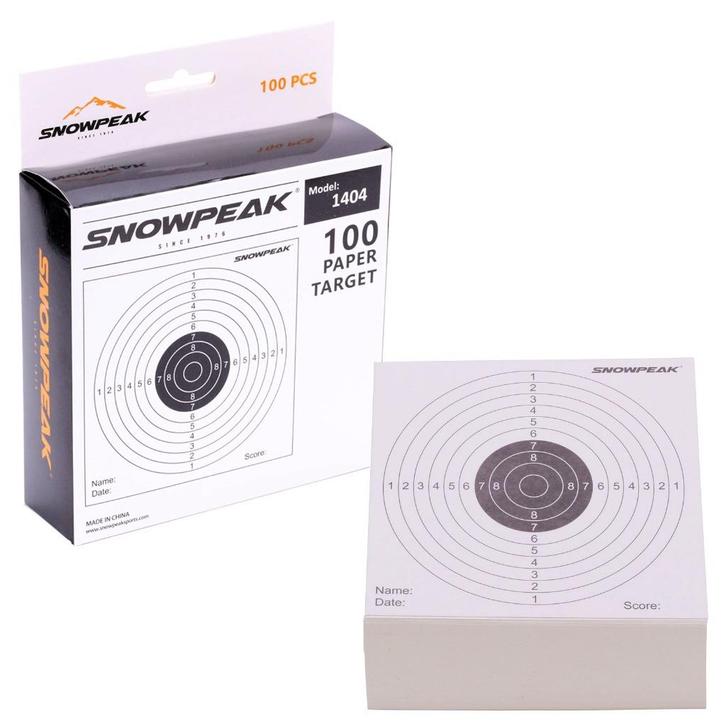 Snowpeak | Schietkaarten  | 100 stuks | Kwaliteit!, Sport en Fitness, Schietsport-accessoires, Nieuw, Verzenden