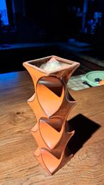 Oranje Design Vaas, Huis en Inrichting, Woonaccessoires | Vazen, Gebruikt, 50 tot 75 cm, Aardewerk of Porselein, Oranje