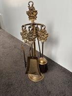 Vintage Haardstel met Scheepsmotief, Ophalen, Gebruikt, Hout, Houtkachel