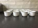Villeroy en Boch serie Bianco ramekins (12) nieuwstaat!, Ophalen of Verzenden, Zo goed als nieuw, Kom(men), Effen