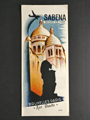 Route kaart Sabena Bruxelles-Paris (N20) beschikbaar voor biedingen