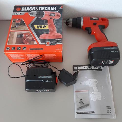 Accu schroef boormachine Black & Decker 14.4V, Doe-het-zelf en Verbouw, Gereedschap | Boormachines, Gebruikt, Boor- en Schroefmachine