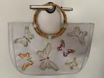 Strandtas Handtas Shopper met vlinders, Ophalen, Nieuw, Wit, Handtas