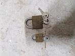 Hangsloten(padlocks), Doe-het-zelf en Verbouw, Hang- en Sluitwerk, Ophalen of Verzenden, Zo goed als nieuw, Koper of Messing