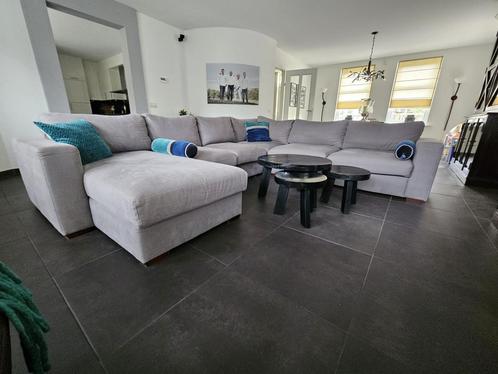 Merk Bocx hoekbank model Canton bank taupe/grijs 6 zits, Huis en Inrichting, Banken | Complete zithoeken, Zo goed als nieuw, Ophalen