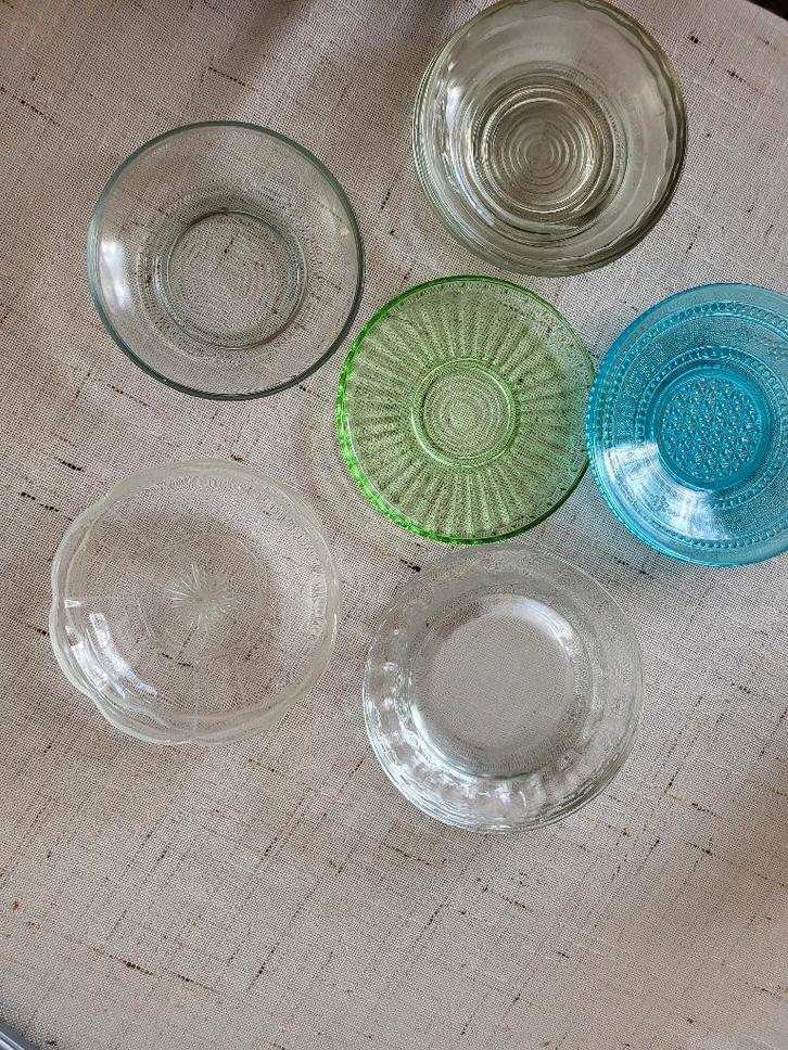 Gebakschoteltjes, Huis en Inrichting, Keuken | Servies, Zo goed als nieuw, Schaal of Schalen, Overige stijlen, Glas, Ophalen