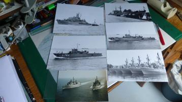 6 Oorlogschepen 6 Duitse (originele) - jaren '80  5 ECHTE zw beschikbaar voor biedingen