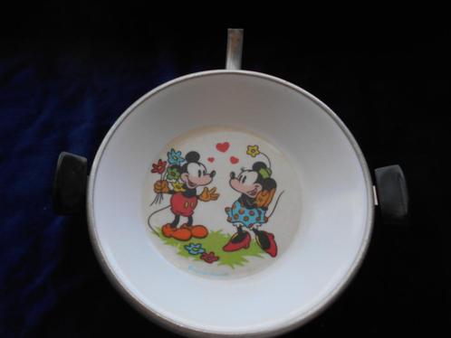 KOOPJE!!  Mickey & Minnie Mouse warmhoudbordje,2.50., Antiek en Kunst, Antiek | Servies los, Ophalen of Verzenden