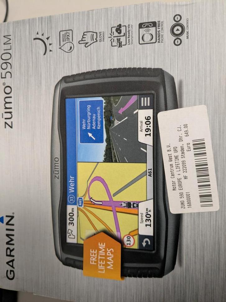 Garmin Zumo compleet set., Motoren, Accessoires | Navigatiesystemen, Gebruikt, Ophalen of Verzenden