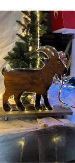 3 stuks super leuke houten berggeiten op wieltjes, Ophalen, Versiering, Carnaval