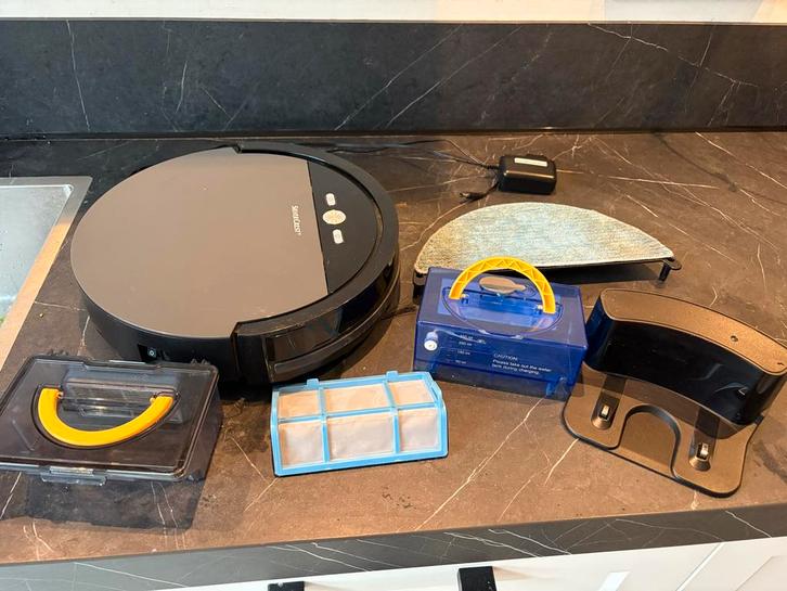 Silvercrest Robotstofzuiger met Dweilfunctie, Witgoed en Apparatuur, Stofzuigers, Gebruikt, Robotstofzuiger, Minder dan 1200 watt