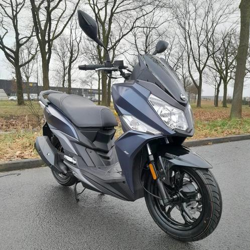 SYM  JET 14 bromscooter blauw zgan +beurt + garantie, Fietsen en Brommers, Scooters | SYM, Zo goed als nieuw, Fiddle, Maximaal 45 km/u