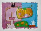 Zeefdruk Wouter Stips op passe-partout, Antiek en Kunst, Kunst | Litho's en Zeefdrukken, Ophalen of Verzenden