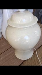 Luxe Cracele’  stenen Lampenvoet Beige., Ophalen of Verzenden, Zo goed als nieuw, Minder dan 50 cm