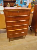 Vintage Ladekast Ladekastje Kast Kastje Teak Fineer, Huis en Inrichting, Kasten | Ladekasten, Ophalen, Gebruikt, Nvt, Minder dan 100 cm