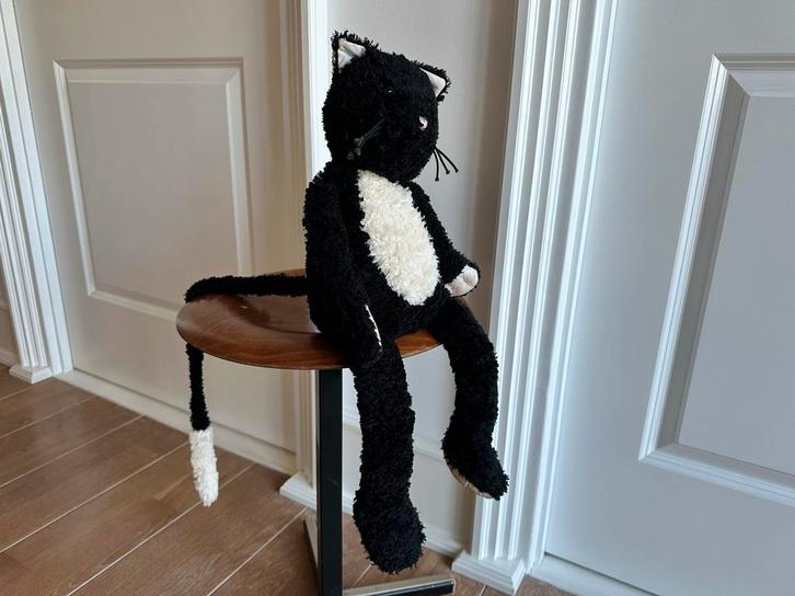 Jellycat Kater met lange staart., Kinderen en Baby's, Speelgoed | Hobbelfiguren, Zo goed als nieuw, Ophalen