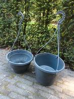 2 hangpotten hangpot hang potten pot met waterreservoir 27cm, Tuin en Terras, Bloembakken en Plantenbakken, Kunststof, Gebruikt