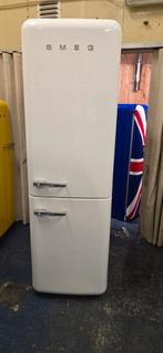 Smeg koelkast Crème wit, Witgoed en Apparatuur, Koelkasten en IJskasten, 200 liter of meer, 60 cm of meer, Met aparte vriezer