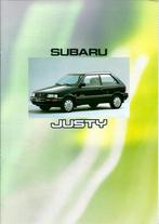 Folder Subaru Justy 1990, Ophalen of Verzenden, Gelezen, Overige merken