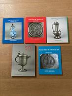 5 tin boeken, catalogussen, Pewterware, Beekhuizen, lot B, Ophalen of Verzenden
