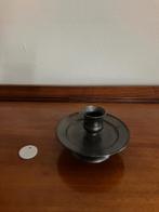 Kleine kaarsenstandaard tin, Ophalen of Verzenden