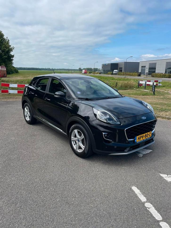 Ford Puma 1.0i Ecoboost Hybrid 125pk 2021 Zwart, Auto's, Ford, Particulier, Puma, Hybride Elektrisch/Benzine, Euro 6, SUV of Terreinwagen