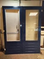 Openslaande deuren, 1 met glas, 211.5x85cm, Doe-het-zelf en Verbouw, Deuren en Horren, Duurzame timmerfabriek, Ophalen of Verzenden